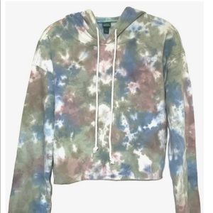 Tye Dye Crop Hoodie